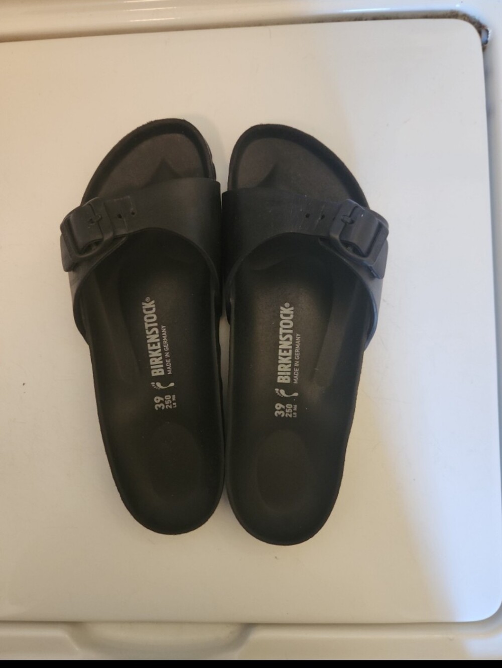 Birkenstock Black Madrid EVA Slide Sandals